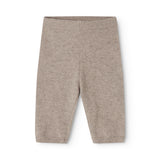 High-waisted trousers and alpaca melange, light brown denim pants for baby.