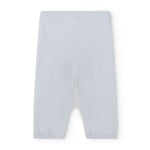 Kashmir trousers in light blue melange with straight legs and smooth panels