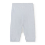 Kashmir trousers in light blue melange with straight legs and smooth panels