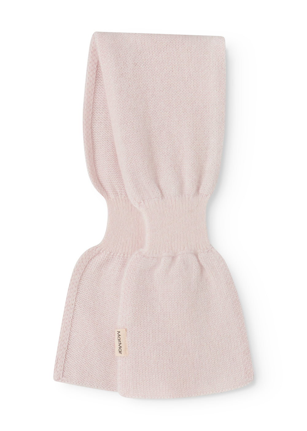 Cashmere baby shawl, pink, folded style with elastic edge