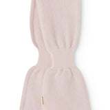 Cashmere baby shawl, pink, folded style with elastic edge