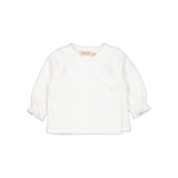 Tuba Wrap LS, Blouse - White