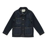 Jona, Cowboy Denim Jacket - Dark Indigo