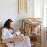 Nursery Pillow Cover, Nursing Pillow Cover - Beige Rose