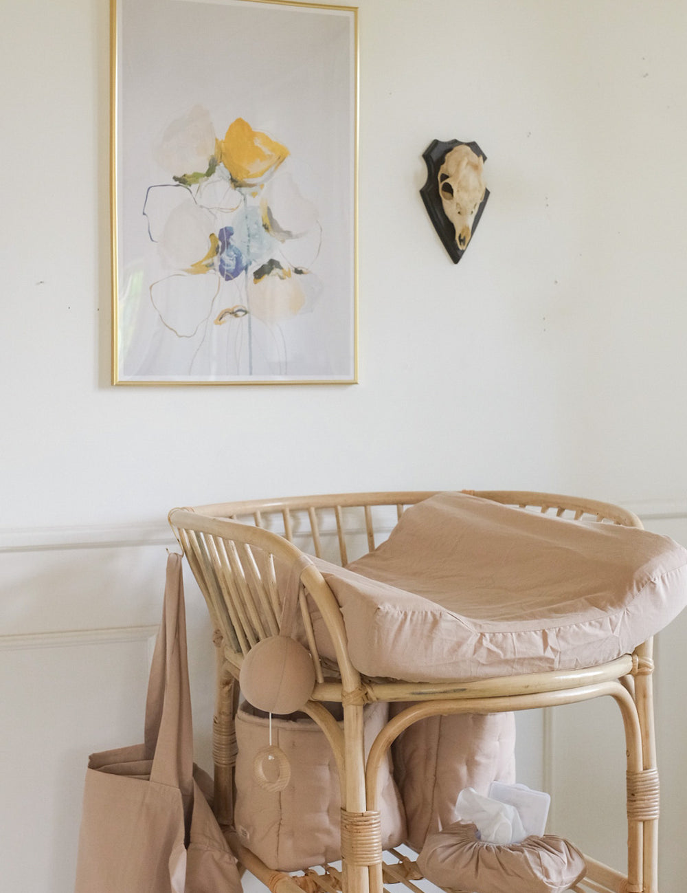 Wet Wipe Cover, Wet Wipe Cover - Beige Rose