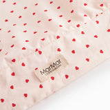 Betræk til puslepude med et fint hjerte print