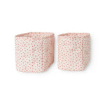 Quilted curve with a sweet heart print, storage for leg warmers.