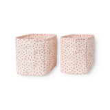 Quilted curve with a sweet heart print, storage for leg warmers.