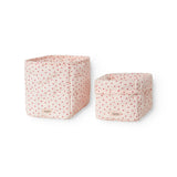 Quilted curve with a sweet heart print, storage for leg warmers.