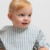 Apron LS, Dining Apron - Floral Stripe