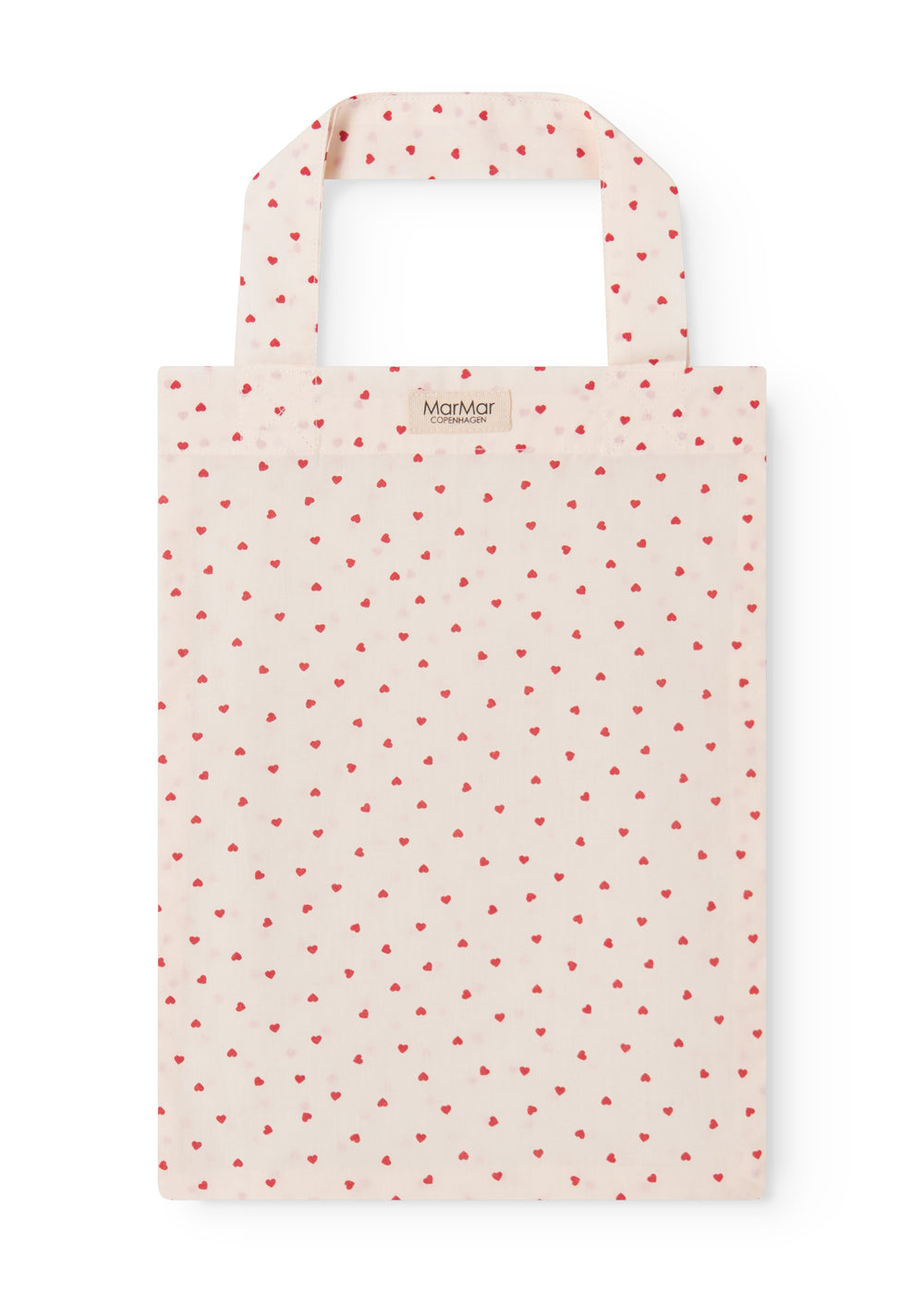 Baby sengetøj med et fint hjerte print