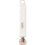 Suttesnor med gummiring, træ/metalklips og togmønster