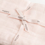 Ada (2-pack) cloth diapers in pink, rolled together with bands and Marmar labels