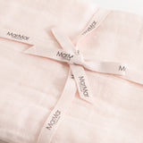 Ada (2-pack) cloth diapers in pink, rolled together with bands and Marmar labels