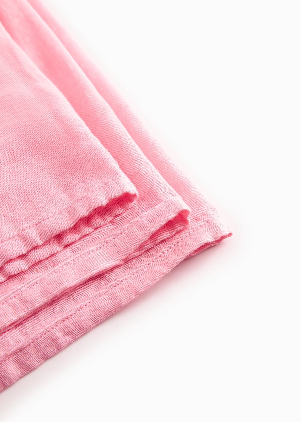 Red fabric bib for baby