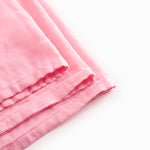 Red fabric bib for baby