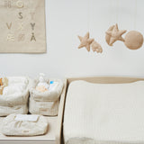 Nursery Storage Bags, Basket - Deep Lake Check