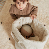 Floor Storage Bag, Basket - Deep Lake Check