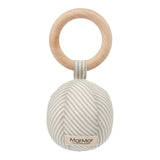 Baby Rattle, Rangle - Blue Stone Stripe