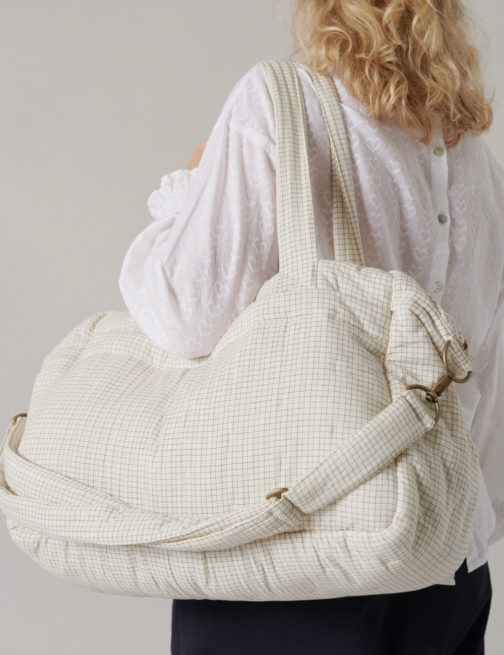 Nursing Bag, Diaper Bag - Deep Lake Check