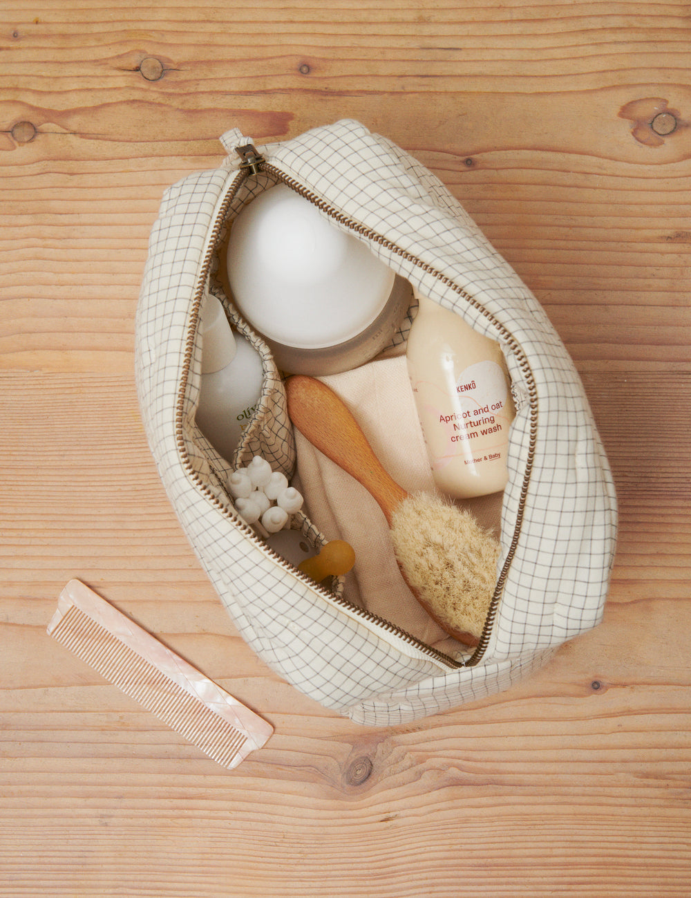 Toiletry Bag, Toiletry Bag - Deep Lake Check