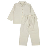 Pajama Set, Pajama Set - Blue Stone Stripe