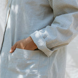 Pajama Set W, Pajama Set - Blue Stone Stripe