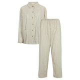 Pajama Set W, Pajama Set - Blue Stone Stripe