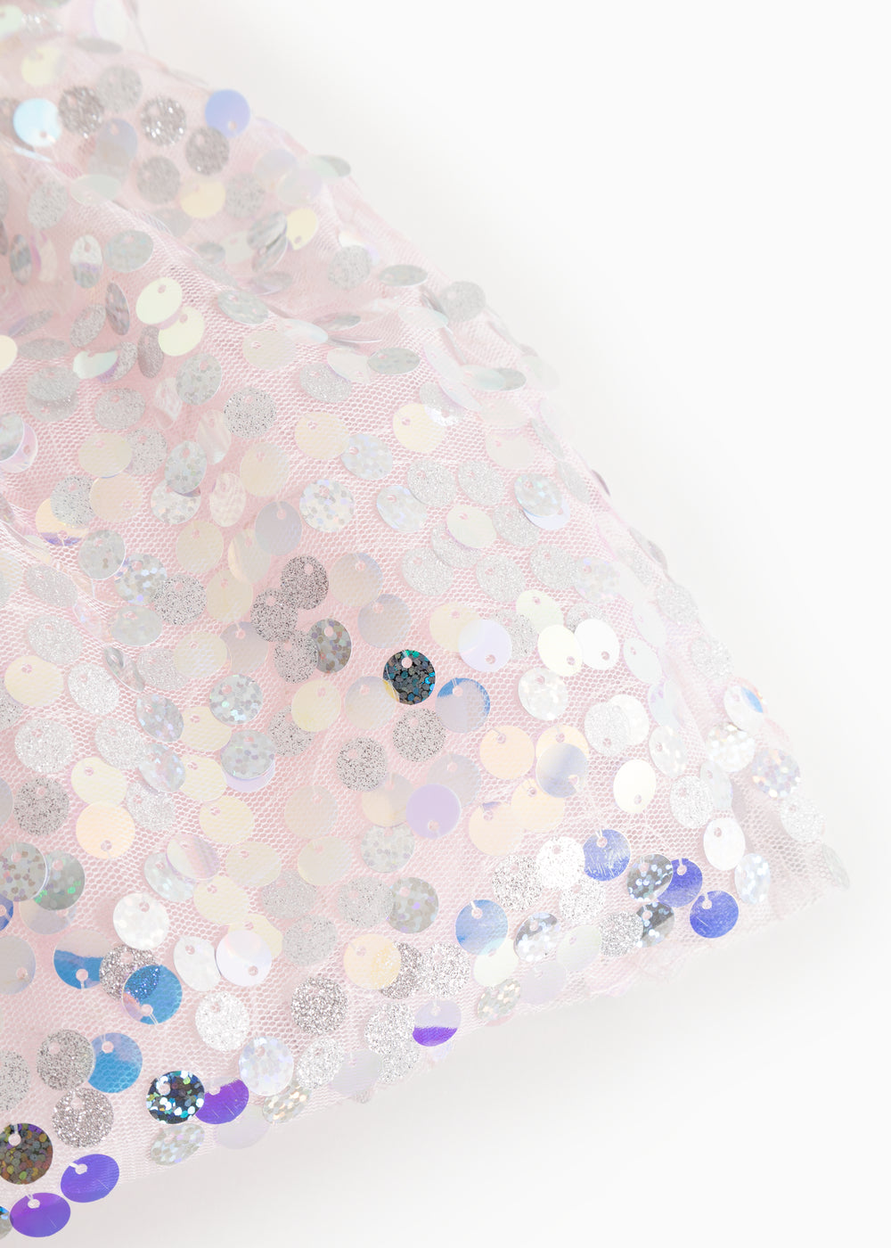 Sequin dress with glittering hem and tight-fitting sequin texture