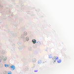 Sequin dress with glittering hem and tight-fitting sequin texture