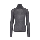Trisha W, Blouse - Mid Gray Melange