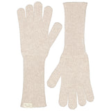 Aske Long W, Cashmere Gloves - Llama Melange