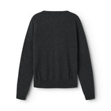 Tepi W, Cashmere Cardigan - Black Gray Melange