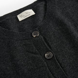 Tepi W, Cashmere Cardigan - Black Gray Melange