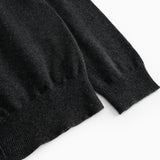 Tepi W, Cashmere Cardigan - Black Gray Melange