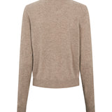 Tepi W, Kashmir Cardigan - Linseed Mel.