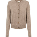 Tepi W, Kashmir Cardigan - Linseed Mel.