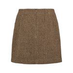 Brun ternet nederdel til kvinder