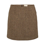 Brun ternet nederdel til kvinder