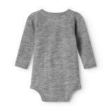 Belita, Wool Pointelle Bodystocking - Grey Melange