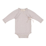 Tut Wrap LS, Wool Pointelle Blouse - Soft Dove
