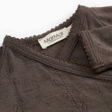 Turtleneck, Wool Pointelle Jumpsuit - Terre