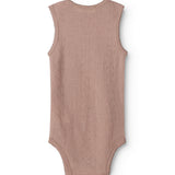 Bini, Wool Pointelle Bodystocking - Burnt Rose