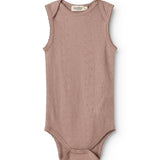 Bini, Wool Pointelle Bodystocking - Burnt Rose