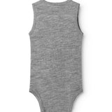 Bini, Wool Pointelle Bodystocking - Grey Melange