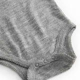 Bini, Wool Pointelle Bodystocking - Grey Melange
