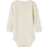 Benedikte, Wool Pointelle Bodystocking - Natural