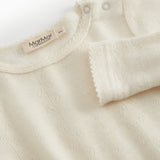 Benedikte, Wool Pointelle Bodystocking - Natural