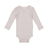 Benedikte, Wool Pointelle Bodystocking - Soft Dove