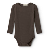 Benedikte, Wool Pointelle Bodystocking - Terre